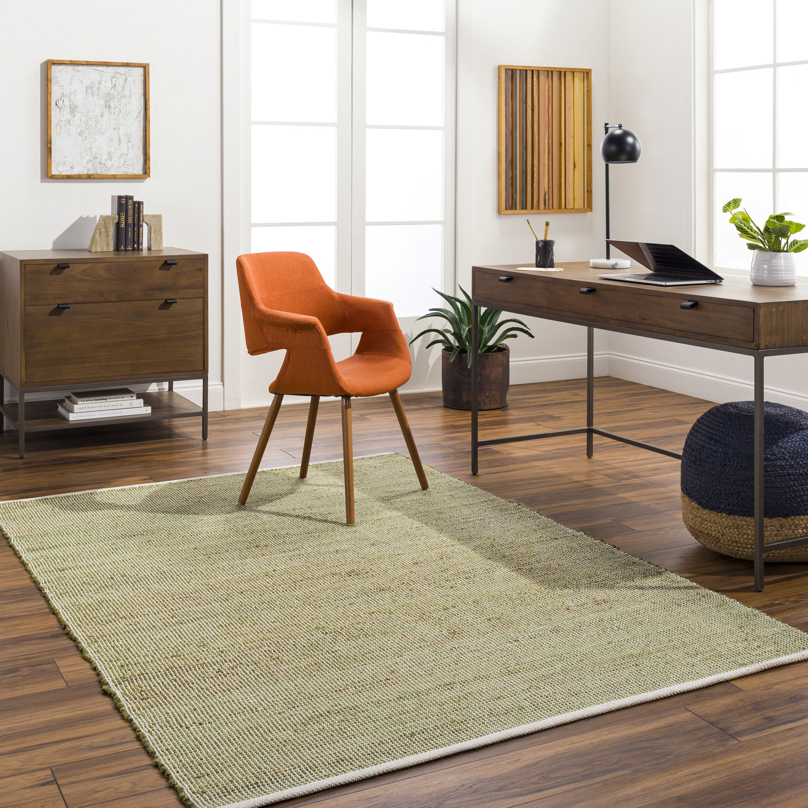 Nary Handmade Jute / Sisal Rug, Rectangle 2' x 3'