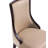 Grand Traditional Vegan Leather and Velvet Upholstered Beech Wood Side Chair in Tan-86801749