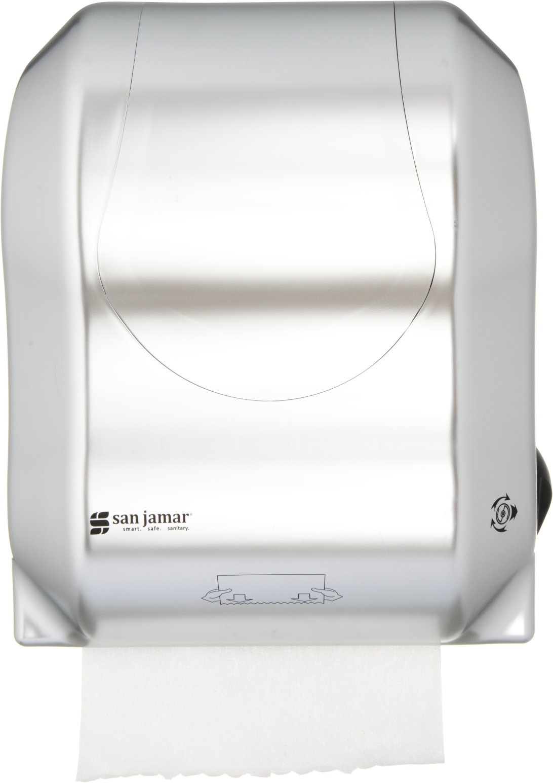 San Jamar Black/Silver Automatic Paper Towel Dispenser in the