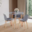Deshawn 80 cm Beech Round Dining Table with Wood Base-1895305079