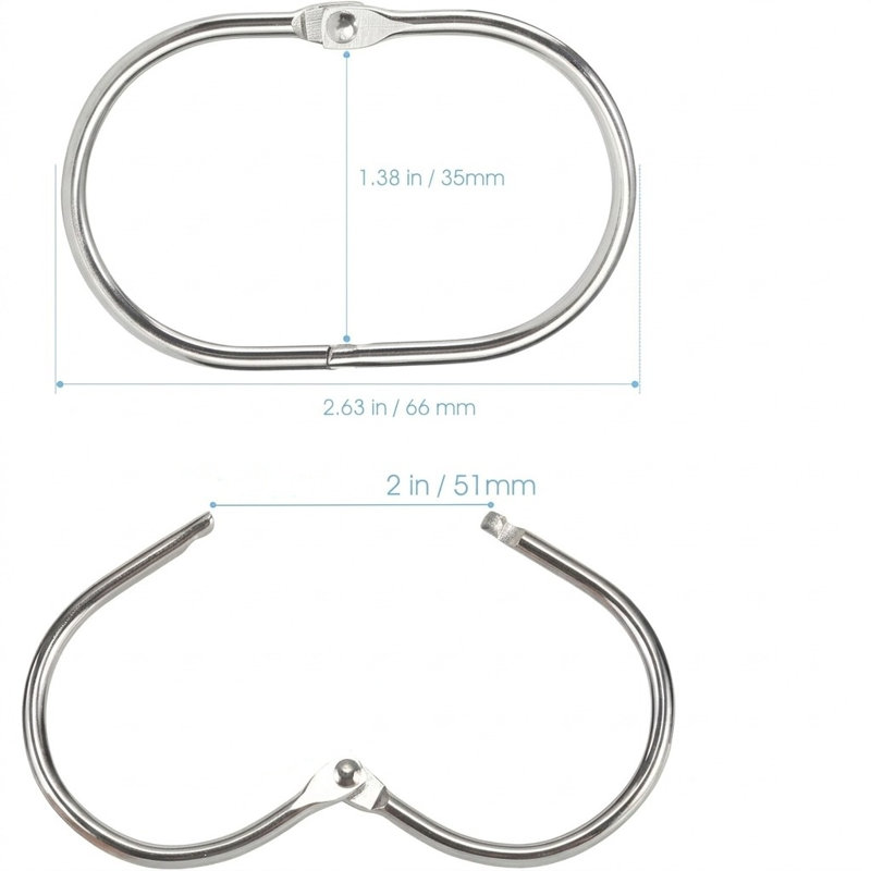 Natural 6.7 cm Curtain Rings