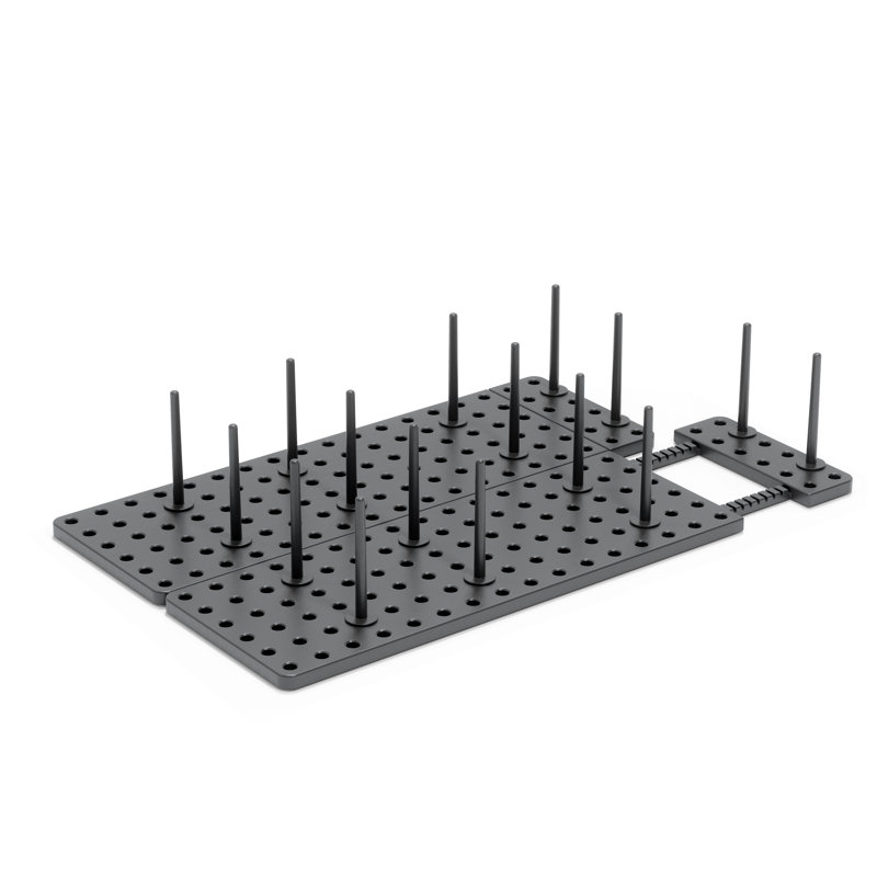 Charcoal Adjustable 2-Piece Drawer Organizer Set