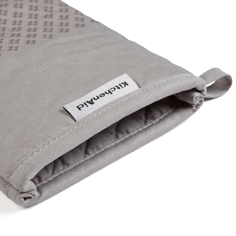 KitchenAid Asteroid Solid Textured Oven Mitt, Gray