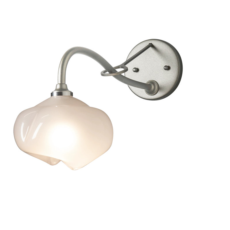 Ume 1 - Light Hardwired Armed Sconce, Sterling