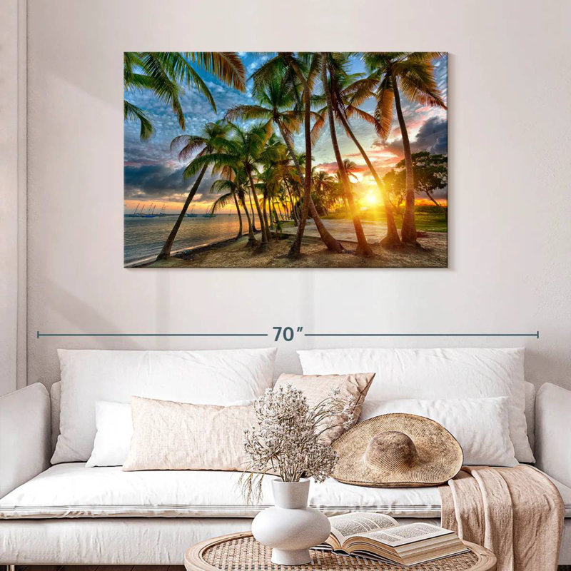Gillard Anse Champagne Gillard coucher de soleil, H 30 po x l 45 po