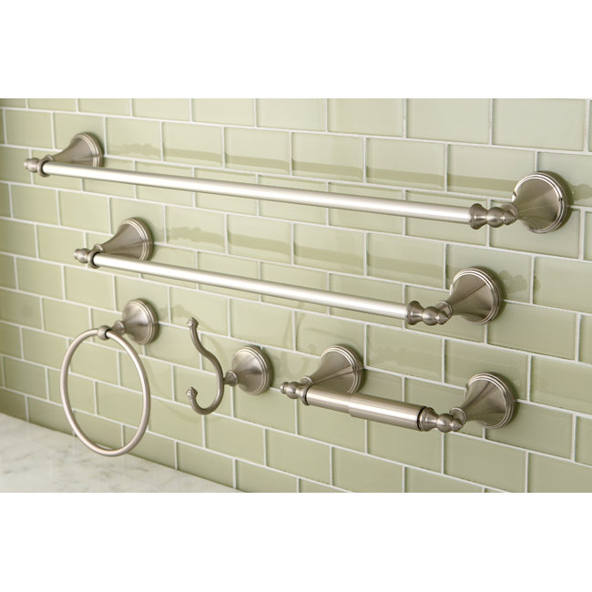 Naples Brushed Nickel 5-Piece Bathroom Hardware Set