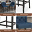 Tabouret de comptoir contemporain capitonné à oreilles 27 pouces, ensemble de 2-2056644535-2056644534