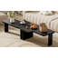 Ensemble de tables basses modernes et minimalistes, rectangulaire avec un design épissé, table de combinaison multifonctionnelle pour le salon | Idée de cadeau-610262674-610262701