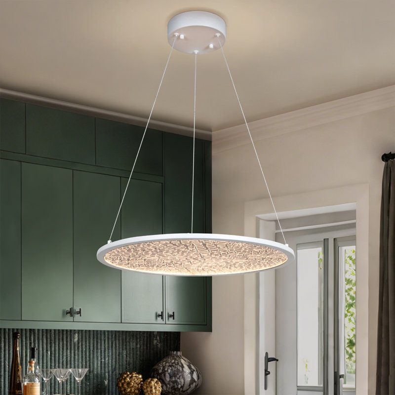Luminaire suspendu cylindrique à 1 lumière DEL unique et unique Essinger