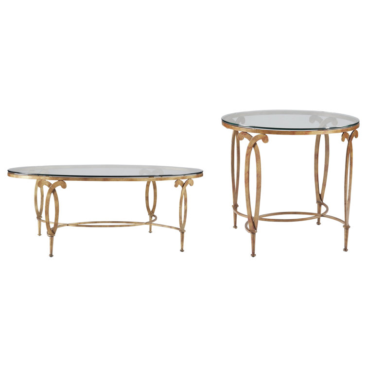Fleur-De-Lis 2 - Piece Coffee Table Set