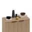George Oliver Sideboard Buffet Cabinet, Storage Cabinet, Accent Cabinet Credenzas With 2 Fluted Doors 2 Shelves, Cupboard For Living Room Bedroom-1663575827-1645349729
