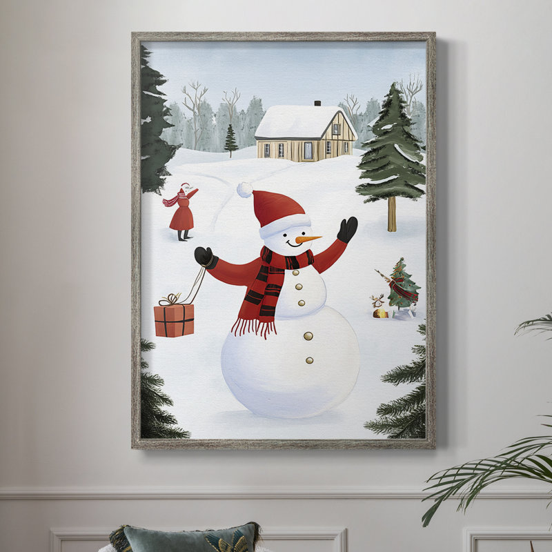 «Christmas Holiday Art CCXLVII», reproduction d'art encadrée - bois massif, H 30 po x l 24 po