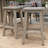 Madison Bar Stools (2pc)  Set of 2 Premium Cedar Wood Bar Stools with Timber Grey Stain, Durable Outdoor Seating for Gazebos and Patio Bars
