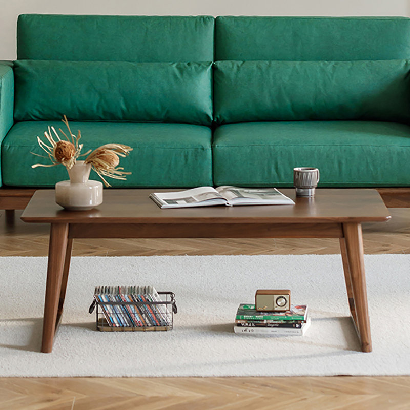 Table de bout rectangulaire en noyer noir