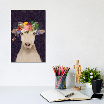 Goat Bohemian 1 Piece Wrapped Canvas Painting