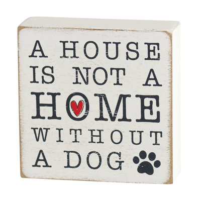Plaque décorative Budhu, une maison sans chien