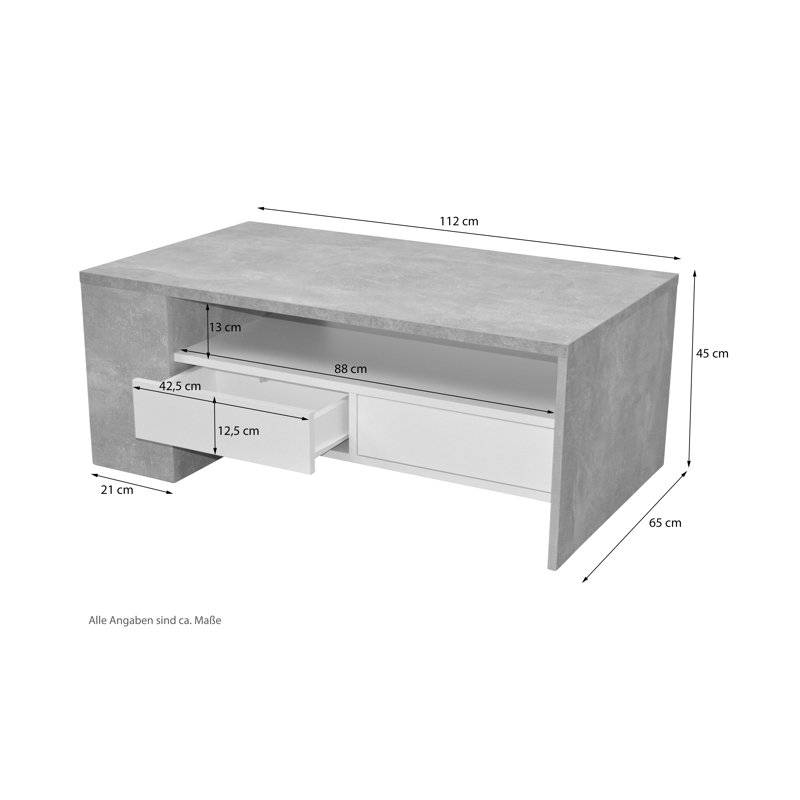 Aymaan Sled Coffee Table with Storage