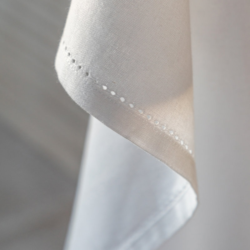 White Classic Tablecloth White, 250cm W x 1cm L