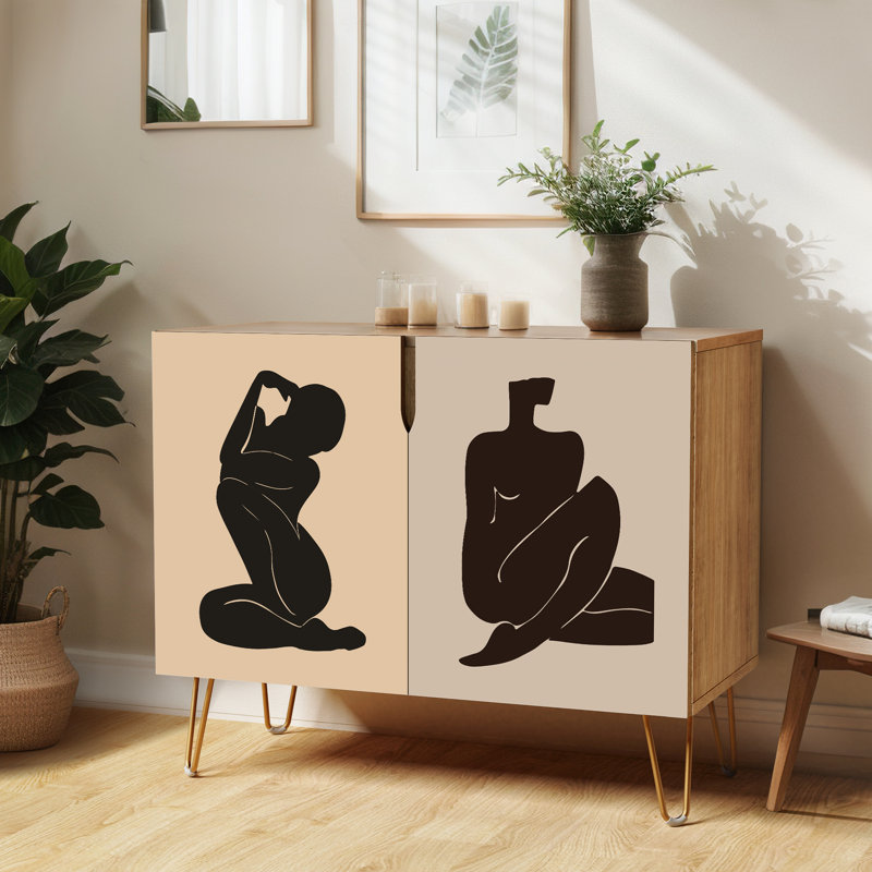 35'' Sideboard, Matisse Nude Black