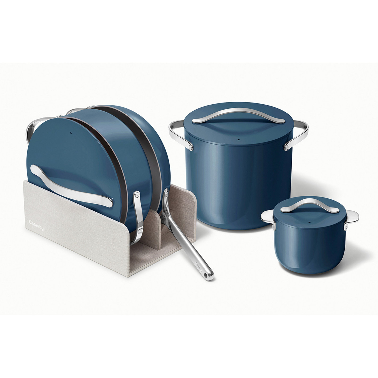 Caraway Nonstick Ceramic Cookware+ Set, Navy