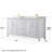 Daria 72'' Double Bathroom Vanity with Carrara Marble Top-70404267-80205458-118618569