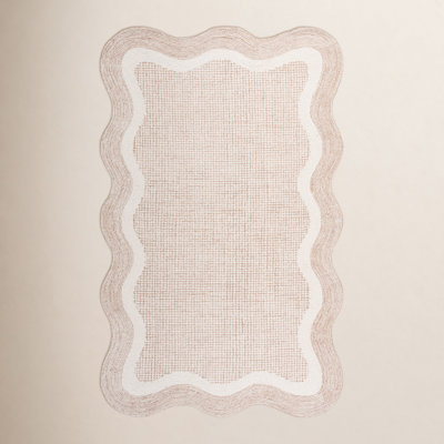 Hand-Tufted Geometric Wool Rug