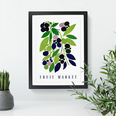 Olives Fruit Market Exhibition Vol.1 1 Piece Single Picture Frame Wall Art