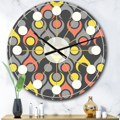 Horloge murale rétro Mid-Century