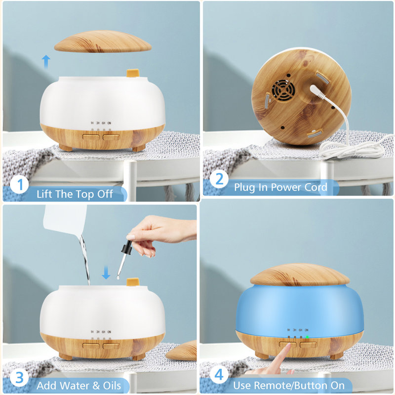 Plug-in Essential Oil Diffusers, Natural/Blue