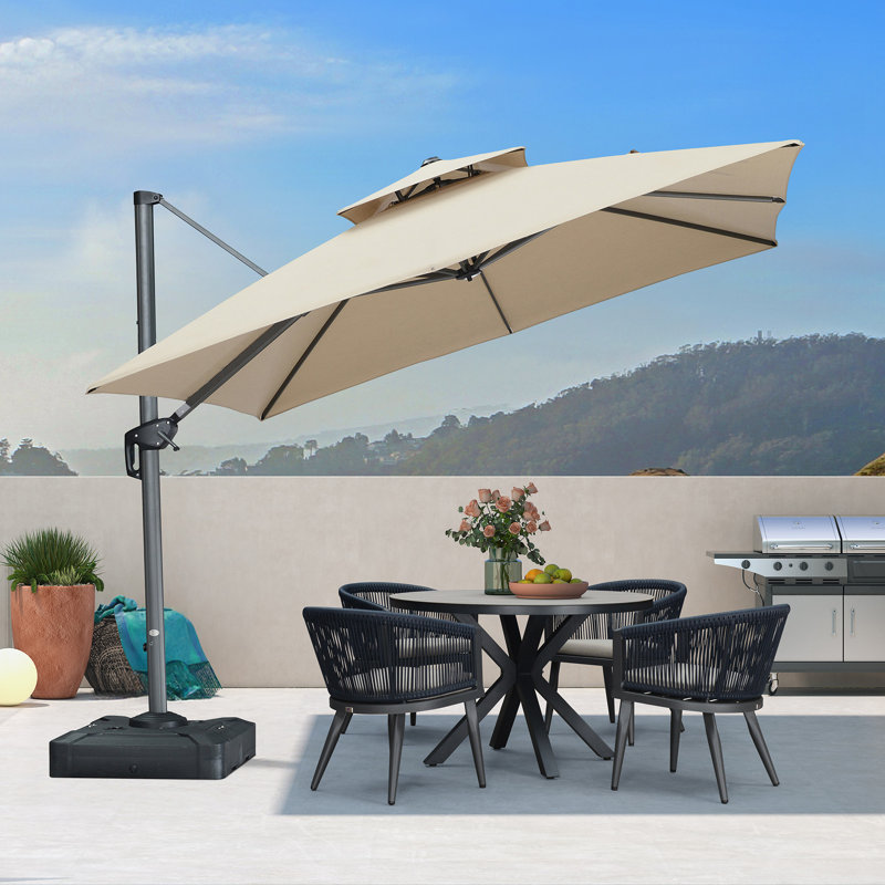 Parasol carré 10 po, Spectre sable