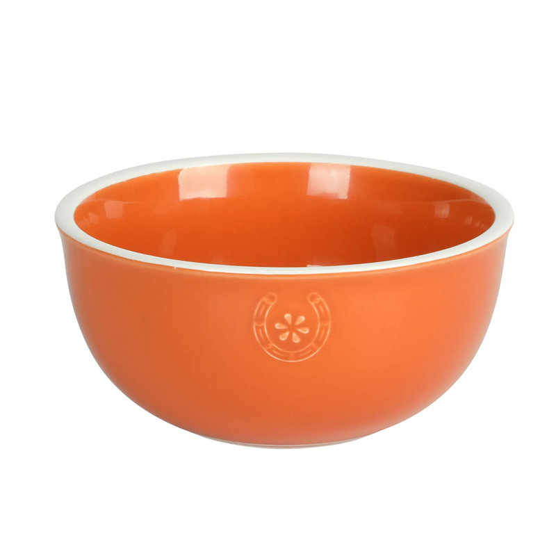 Ebern Designs 12 Piece Stoneware Dinnerware Set, Terracotta