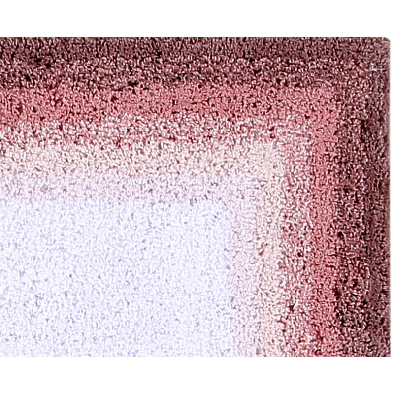Rose and White Cotton Water-Absorbent Non-Slip Bathroom Rug
