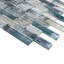 Ocean 11.82 in. x 11.82 in. Brick Joint Glossy Glass Mosaic Tile-55373657