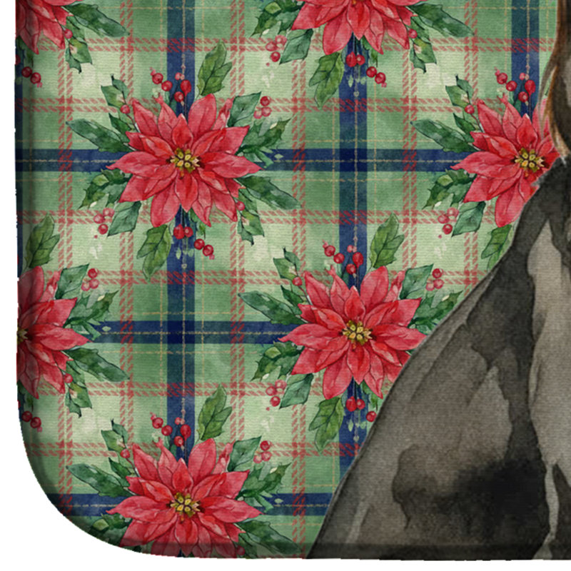 Tapis de séchage noir et brun clair