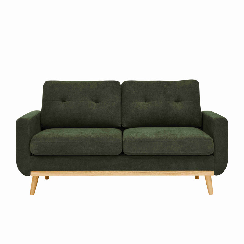 Canapé rembourré Mid-Century, Antique Green