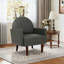 Fauteuil en forme de coquillage avec pieds en bois pour plus de confort et de style-545349130