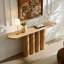 Console 66,9 po, pieds cylindriques pour entrée - naturel