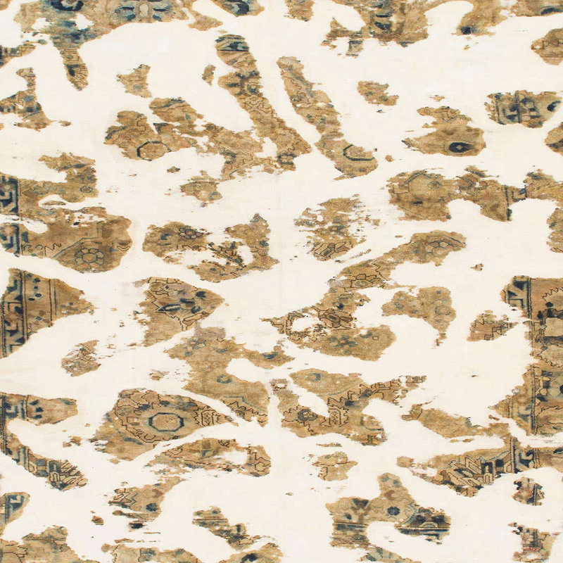 Tapis abstrait moderne 911, Carré 4 pi