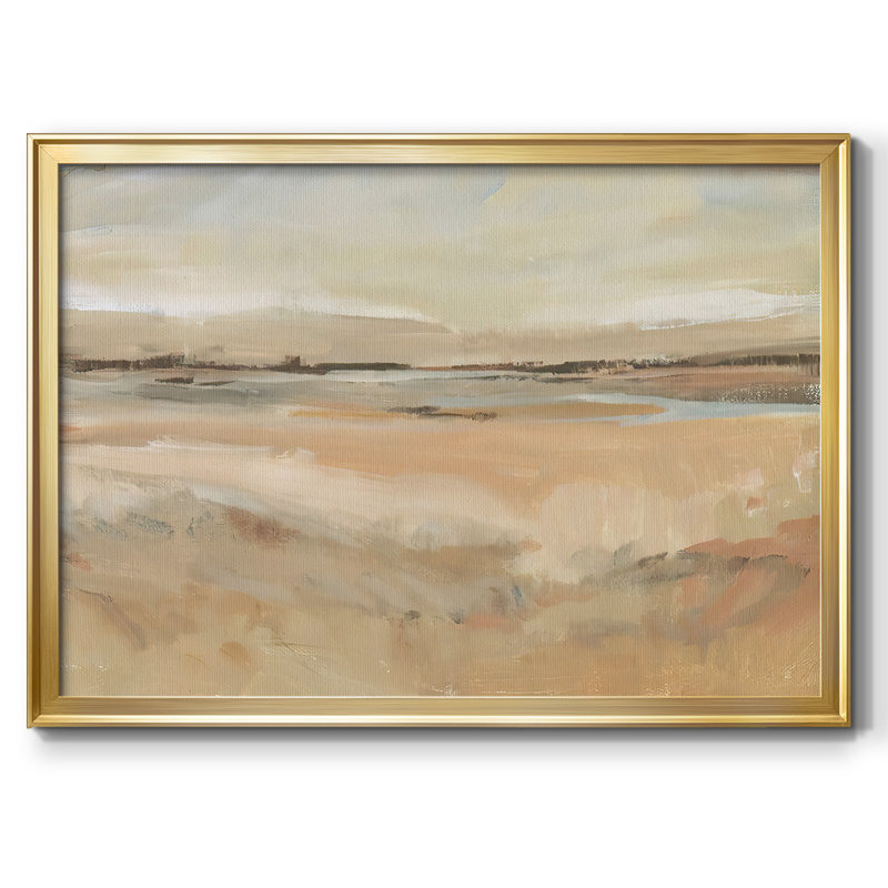 «Earth Tone Landscape II», toile tendue avec châssis, H 30 po x l 44 po x P 1,5 po, Or