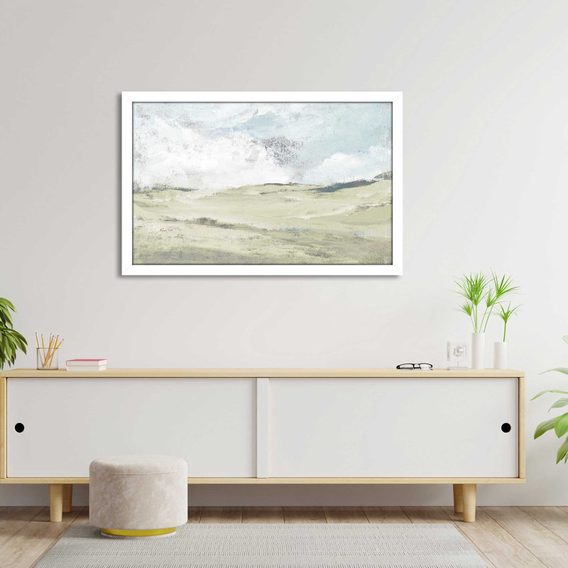 Après-midi champêtre - Peinture, L 27,5 po x H 21,5 po, Cadre blanc