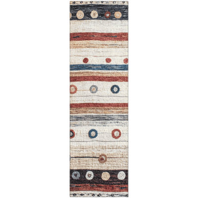 Premium Machine Washable Millbrook AMF1964 Stripes Rug