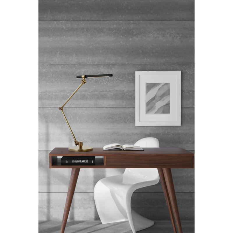 Ian K. Fowler Heron Large Desk Lamp, Hand-Rubbed Antique Brass
