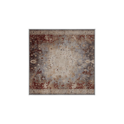 Machine Washable Gray Area Rug