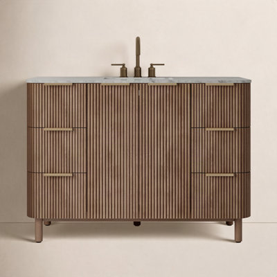 Nova 48" Marble Top Single Sink Vanity