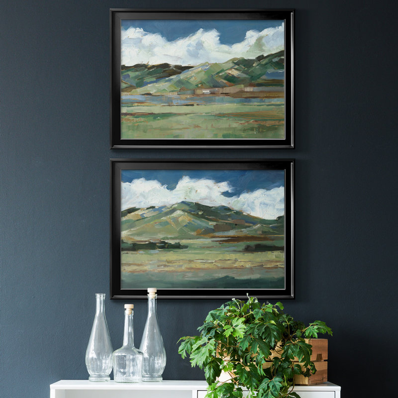 Western Sky I - ensemble de 2 reproductions de cadres photo, Noir,  H 26,5 po x l 36,5 po