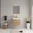 Wall-Mounted Bathroom Vanity - Sink, Floating Storage Cabinet, Stone Resin Countertop, Soft Close Drawers-1592835730-1592835741