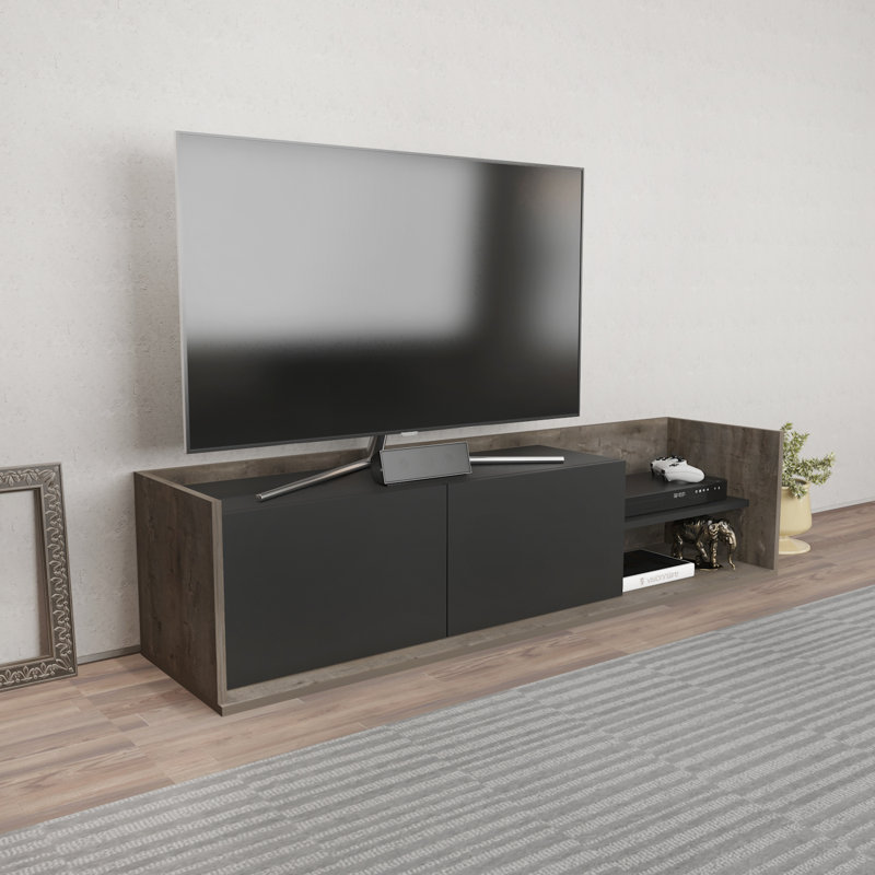 Danyiel TV Stand for TVs up to 48", Dark Coffee/Anthracite