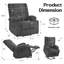 Fauteuil inclinable Power Lift avec massage et chaleur pour personnes âgées, ports USB et porte-gobelets