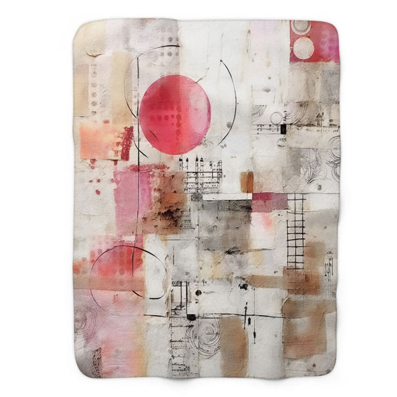 Dynamic fuchsia - couverture de qualité supérieure 1 pièce, L 50 po x L 60 po