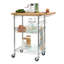 Chariot de cuisine TRINITY PRO EcoStorage avec plateau en bambou et abattant-42676547